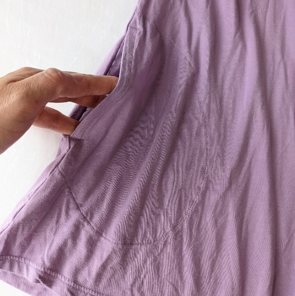 Logo by Lori Goldstein Lavender Tunic Top with pockets Size Medium - Picture 3 of 9